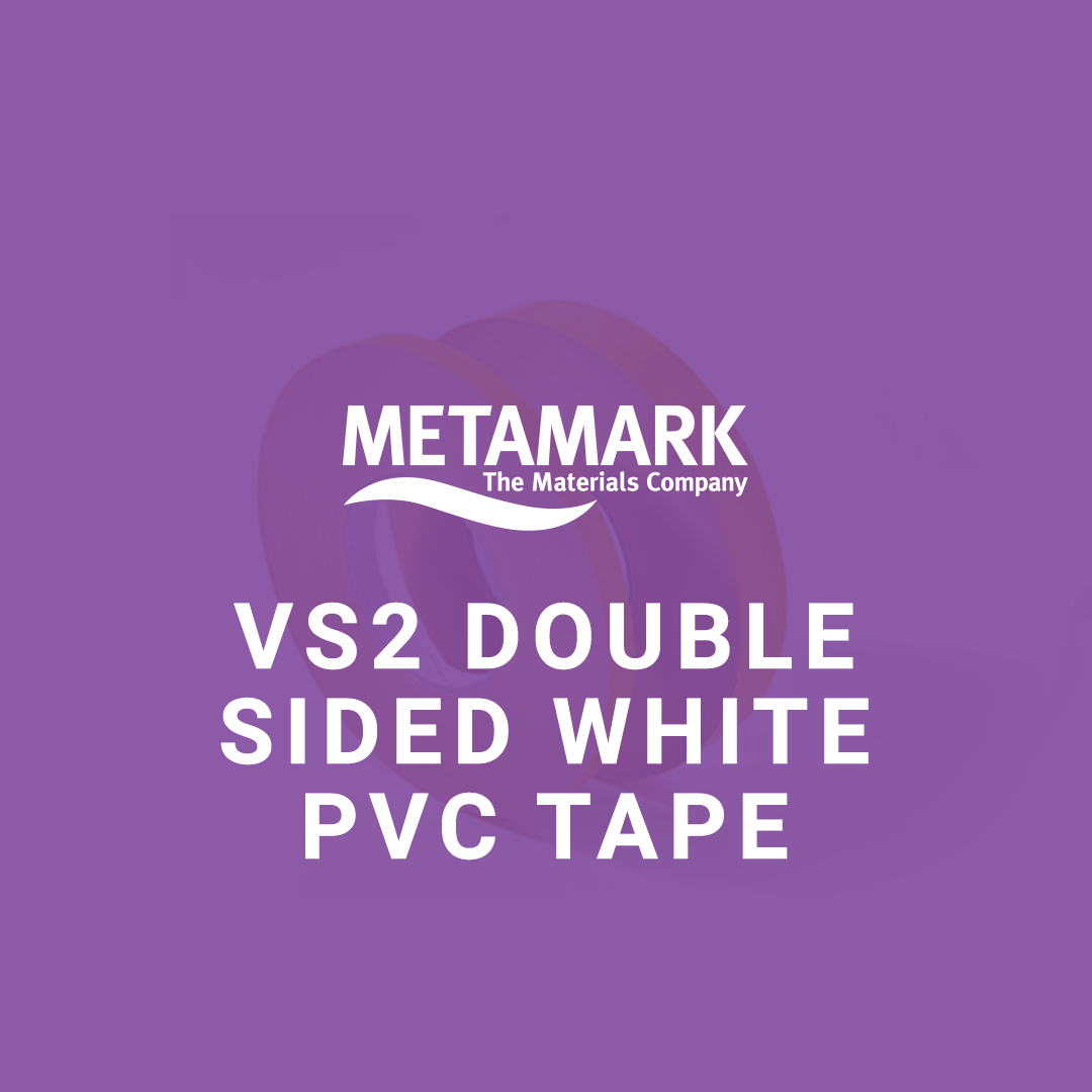 Metamark VS2 Double Sided White PVC Tape | PSP