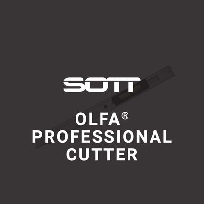 SOTT® OLFA® SVR-2 Professional Cutter Stainless Steel - 9mm