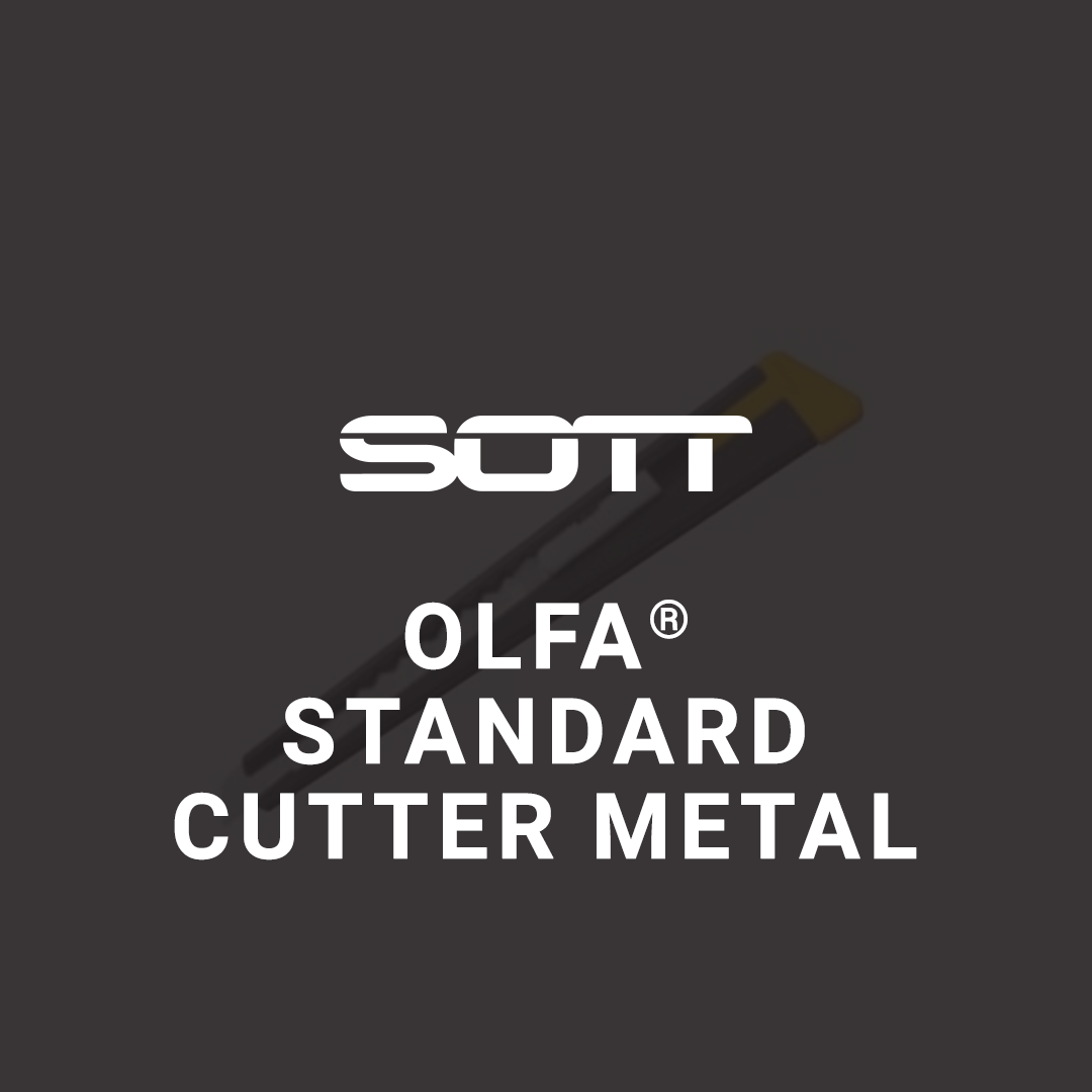 SOTT® OLFA® Standard Knife Black Metal Body - 9mm