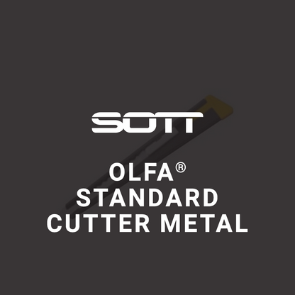 SOTT® OLFA® Standard Knife Black Metal Body - 9mm
