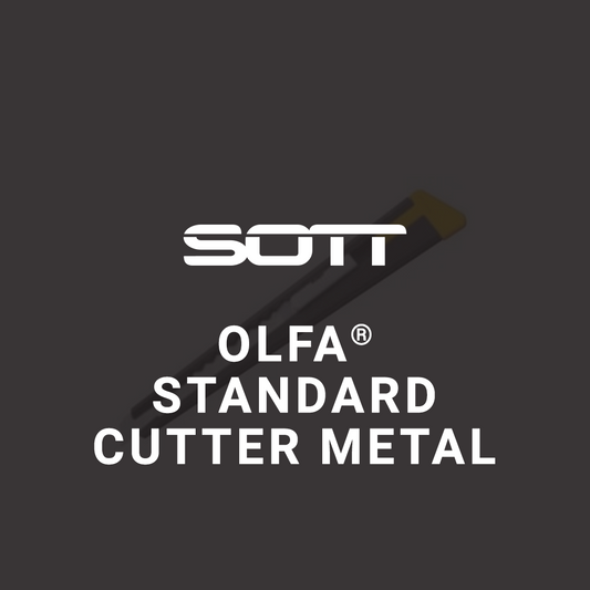 SOTT® OLFA® Standard Knife Black Metal Body - 9mm