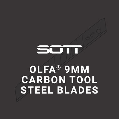 SOTT® OLFA® 9mm AB10 S/Steel Snap-Off Blades (10 Pack)